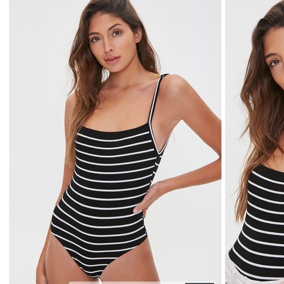 F21 ribbed cami bodysuit - Picture 1 of 8